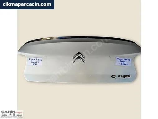 Citroen C-Elysee Bagaj Kapağı çıkma parça - ÖKKEŞ ŞAHİN OTOMOTİV CİTROEN PEUGEOT ÇIKMA Gaziantep