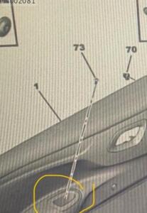 Citroen c-elysee kapı iç yakalama petek gözü sol 1609066880 | ÇIKMA PARÇA OEM 1609066880