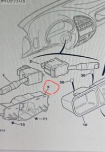 Citroen Saxo far sinyal kolu yuvası 624125 | ÇIKMA PARÇA OEM 624125