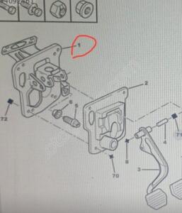 Citroen Saxo fren pedal desteği 4515F9 | ÇIKMA PARÇA