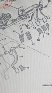 Citroen Saxo fren pedal Destek sacı 452023 | ÇIKMA PARÇA OEM 452023