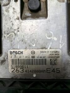Fiat Doblo 1.6 Motor Beyni 51899611 0281017012 | ÇIKMA PARÇA OEM 51899611
