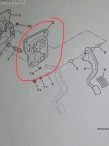 peugeot 106 benzinli1.4 pedal takımı s.sizleştrme levhası 451631 | ÇIKMA PARÇA O