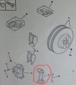 Peugeot 106 fren kaliper kapağı 440438 | ÇIKMA PARÇA OEM 440438