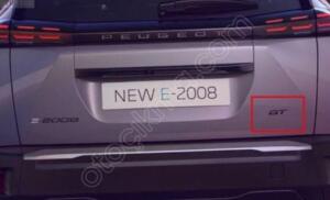Peugeot 2008 Bagaj GT yazısı 98500132tc | ÇIKMA PARÇA
