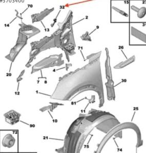 Peugeot 2008 şişebilen dolgu malzemesi 9822813880 | ÇIKMA PARÇA