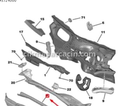 Peugeot 208 Tork Konvertörü çıkma parça