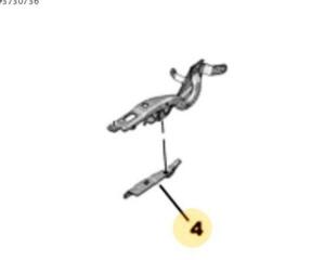 Peugeot 208 Kaput menteşesi takviyesi sağ 9827418480 | ÇIKMA PARÇA