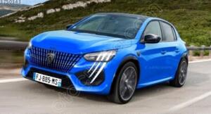 Peugeot 208 ön panjur Orjinal 98557755F4 mavi | ÇIKMA PARÇA