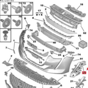 Peugeot 208 sol tampon köşesi 98232284xt | ÇIKMA PARÇA