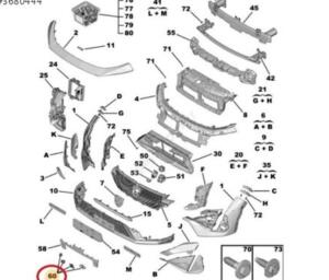 Peugeot 408 ön park sensör bağlantı ayak takımı 1688580180 | ÇIKMA PARÇA OEM 1688580180