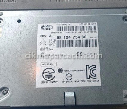Peugeot 508 Teyp çıkma parça
