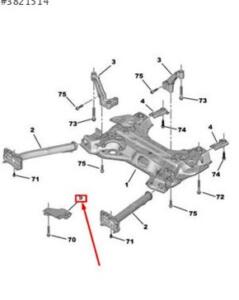 Peugeot rifter 9803452980 motor çarpma önleyici Orjinal | ÇIKMA PARÇA