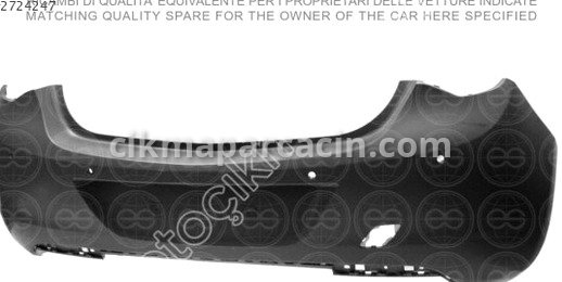 Opel Astra Arka Tampon çıkma parça