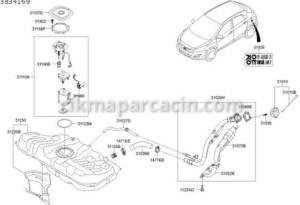 31110-A5900 ŞAMANDIRA DEPO KOMPLE DİZEL ELANTRA 14- İ30 12-