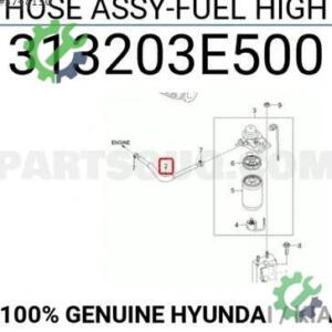 31320-3E500 SORENTO MAZOT OTOMATIGI YÜKSEK BASINÇ HORTUMU 03-06