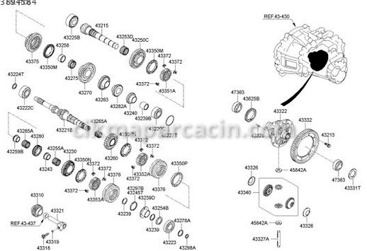 Hyundai Getz Vites Dişlileri çıkma parça