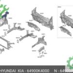 64900-K4000 TAMPON DEMİRİ ÖN KONA ELEKTRİK