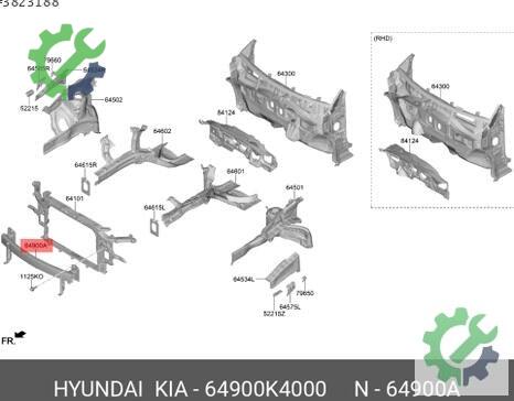 Hyundai Kona Tampon Demiri çıkma parça