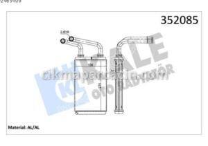 7701207992 KALORİFER RADYATÖRÜ MASTER II OEM 7701207992