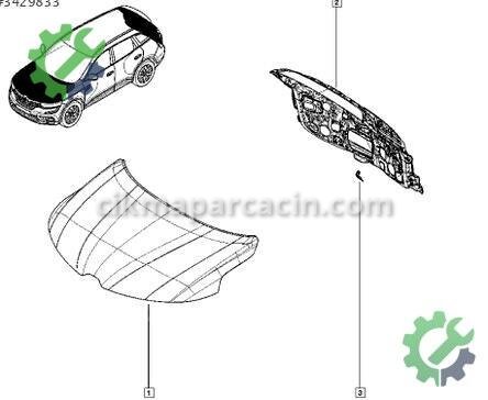 Renault Koleos Bagaj Kapağı çıkma parça