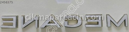Renault Megane Arka Monogram çıkma parça