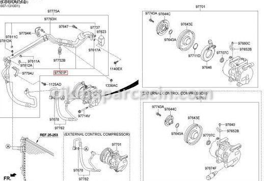 Hyundai Accent Klima Borusu çıkma parça