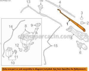 98311-1W000 KİA RİO ON SOL SİLECEK DIŞ KOLU 2012 SONRASI