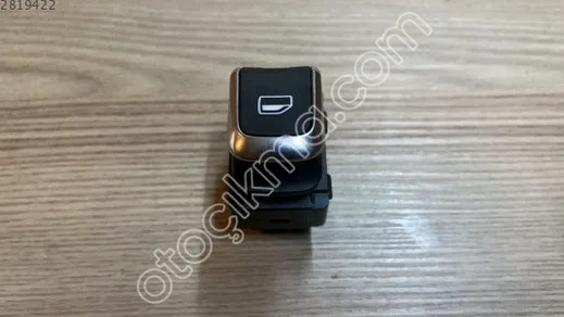 CAM AÇMA DÜĞMESİ TEKLİ KROM AUDİ A3 . (8V0959855A)