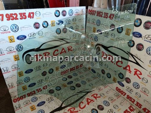 Citroen C3 Sol Ön Kapı Camı çıkma parça