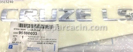 Chevrolet Cruze Triger Kayışı çıkma parça