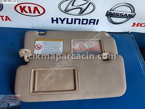 Hyundai Accent Güneşlik çıkma parça