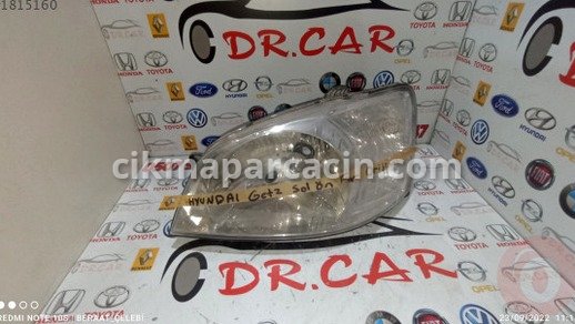 Hyundai Getz Sol Ön Far çıkma parça