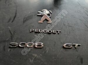 PEUGEOT 3008 ARKA BAGAJ YAZILARI ÇIKMA PARÇA