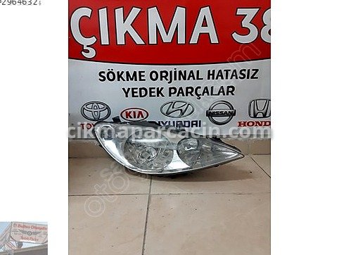 Peugeot 307 Sol Ön Far çıkma parça