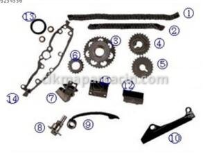 PRIMERA 1,6L 1996-1999 GA16 MOTOR ZİNCİR TAKIMI (12 PARÇA) | OEM LPZNC010