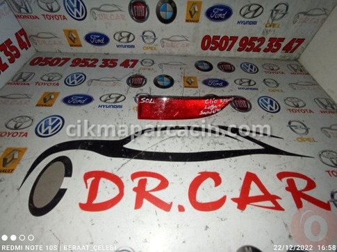 Renault Clio Tampon Reflektörü çıkma parça