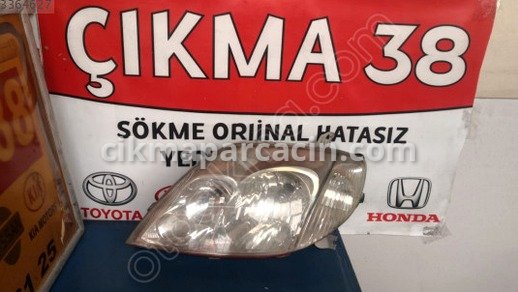 Toyota Corolla Sol Ön Far çıkma parça