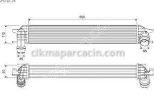 TURBO RADYATORU (INTERCOOLER) RENAULT LAGUNA III
