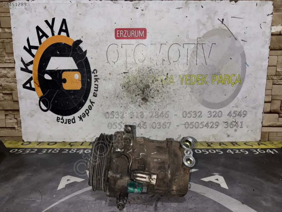 13208187 GM OPEL VECTRA C Çıkma Orijinal Klima Kompresörü | ERZURUM ÇIKMA PARÇA 