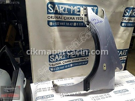 Opel Zafira Çamurluk (Ön) çıkma parça