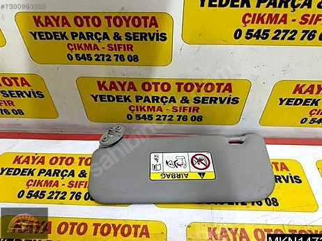 Toyota Corolla Güneşlik çıkma parça - KAYA OTO ÇIKMA TOYOTA Konya