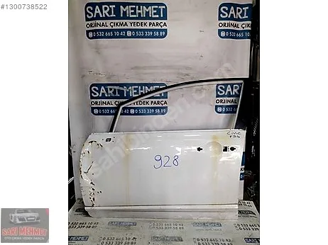 Honda Civic Kapı (Ön Sol) çıkma parça - SARI MEHMET OTO YEDEK PARÇA Konya