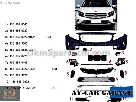 Mercedes-Benz GLA Ön Tampon çıkma parça