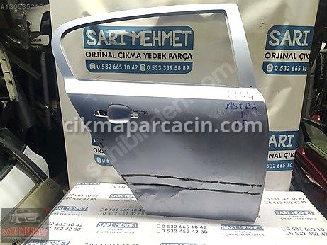 Opel Astra Kapı (Arka Sağ) çıkma parça