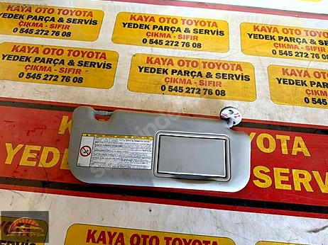 Toyota Yaris Güneşlik çıkma parça