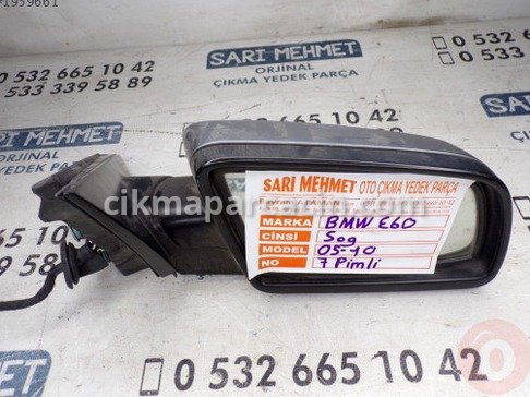 BMW 5 Serisi Sağ Dış Ayna çıkma parça