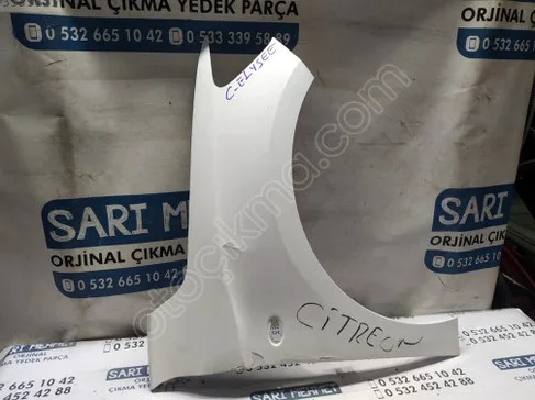Citroen C-Elysee Sağ Ön Çamurluk çıkma parça - SARI MEHMET OTO YEDEK PARÇA Konya
