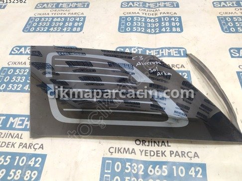 Citroen C3 Kelebek Camı çıkma parça