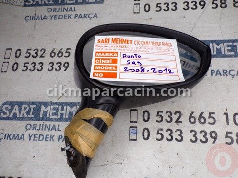 Fiat Punto Sağ Dış Ayna çıkma parça